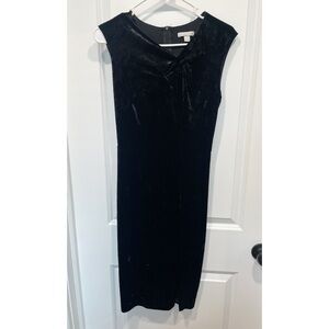 Crushed Velvet Midi Dress